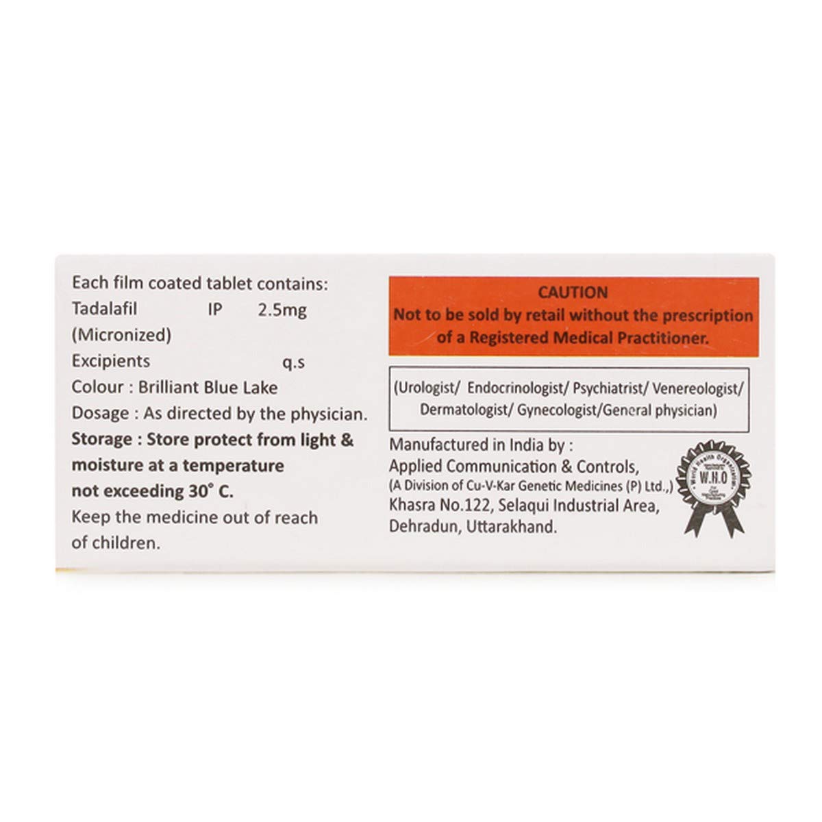 efil tadalafil 2.5 mg