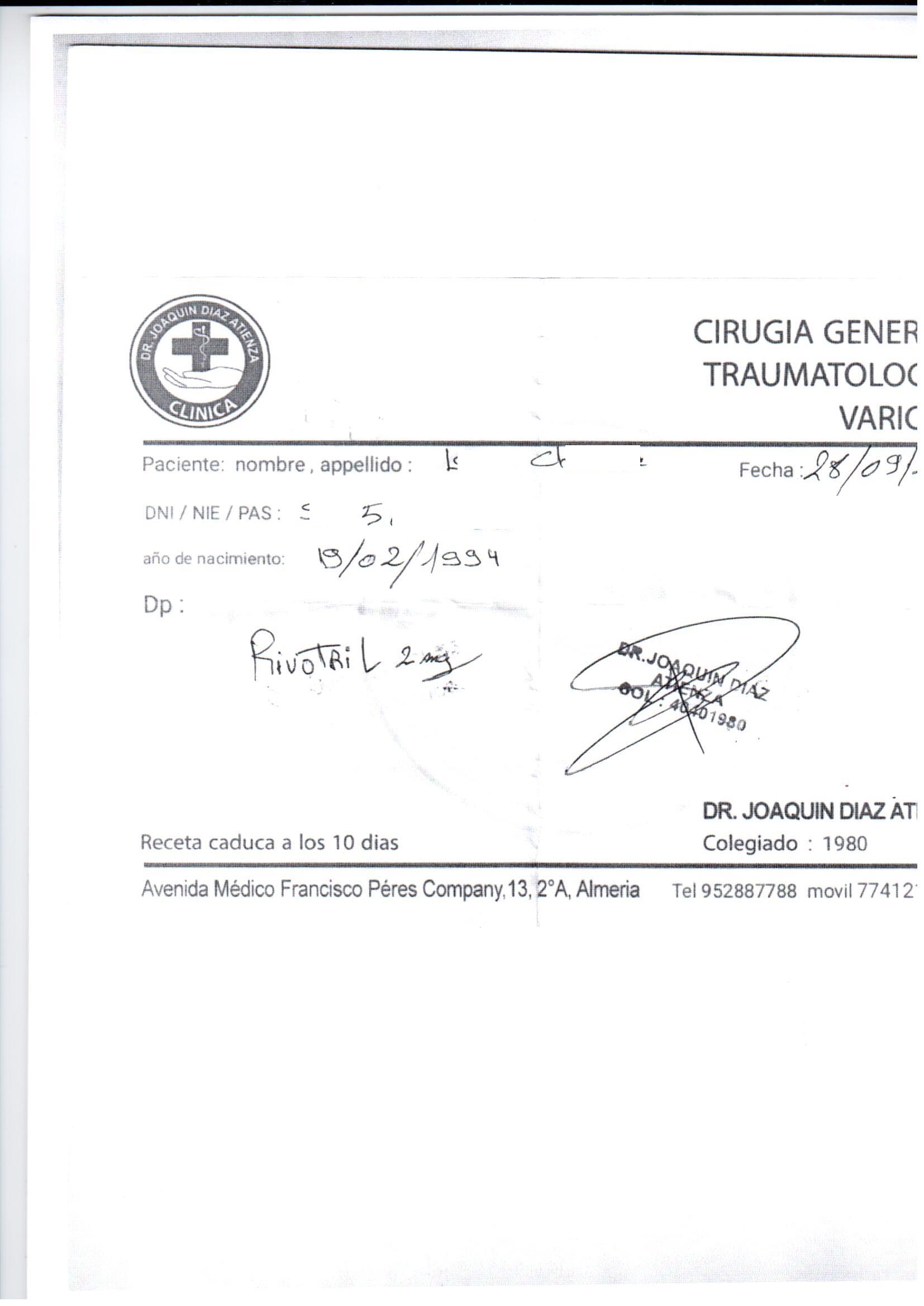 Clonazepam 2 mg en gotas