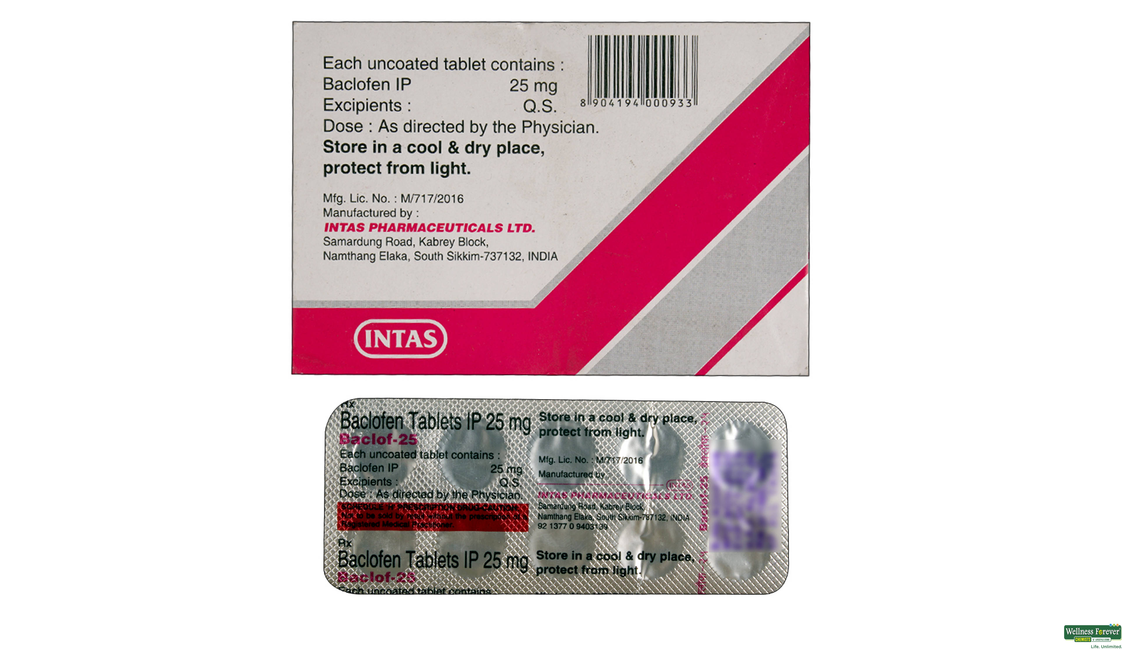 Baclofen 25mg
