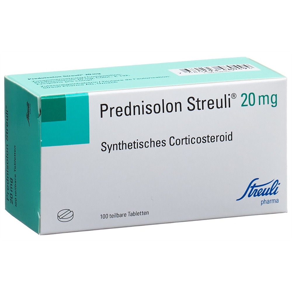 Prednisolone 20 mg en bain de bouche