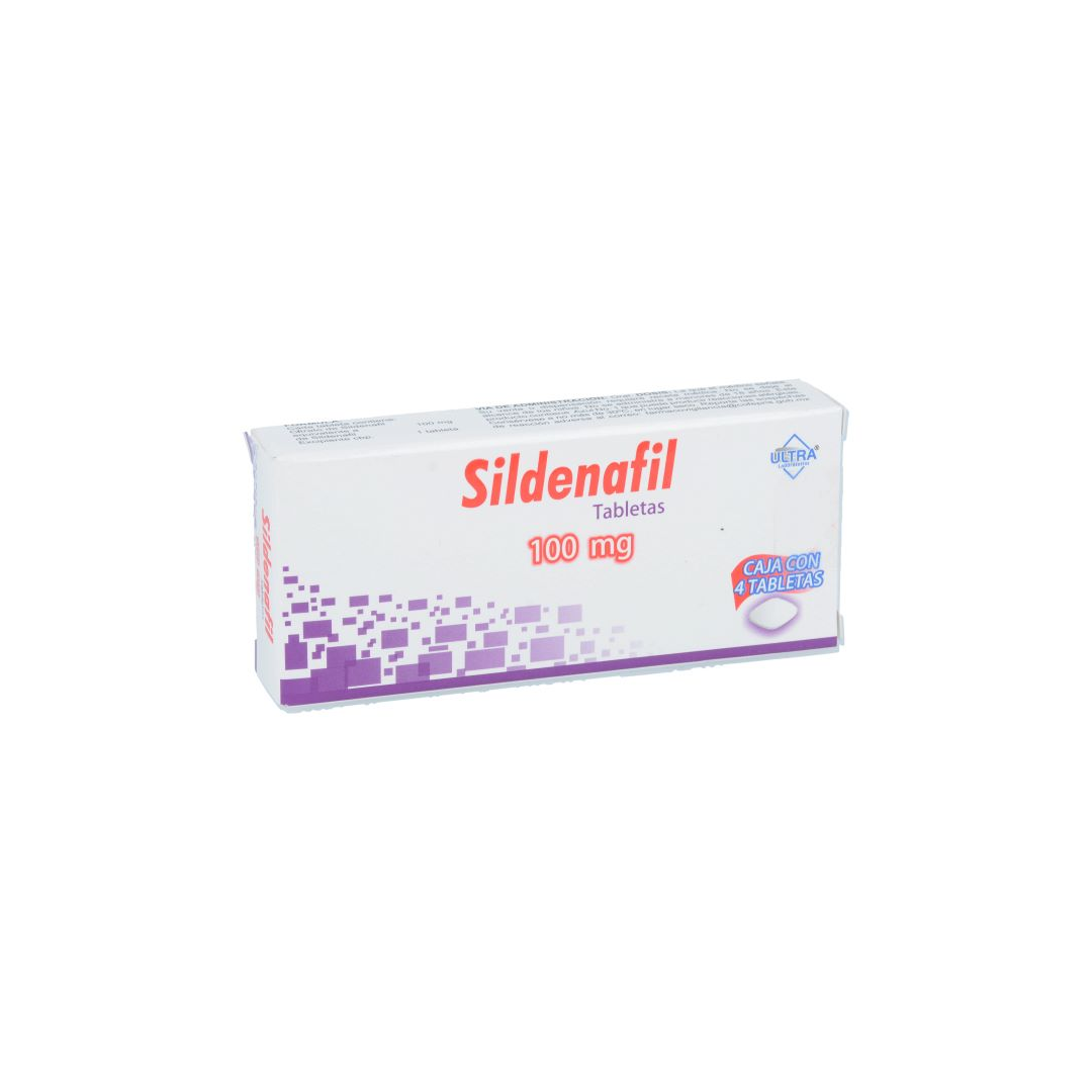 Sildenafil 100mg 4 tabletas