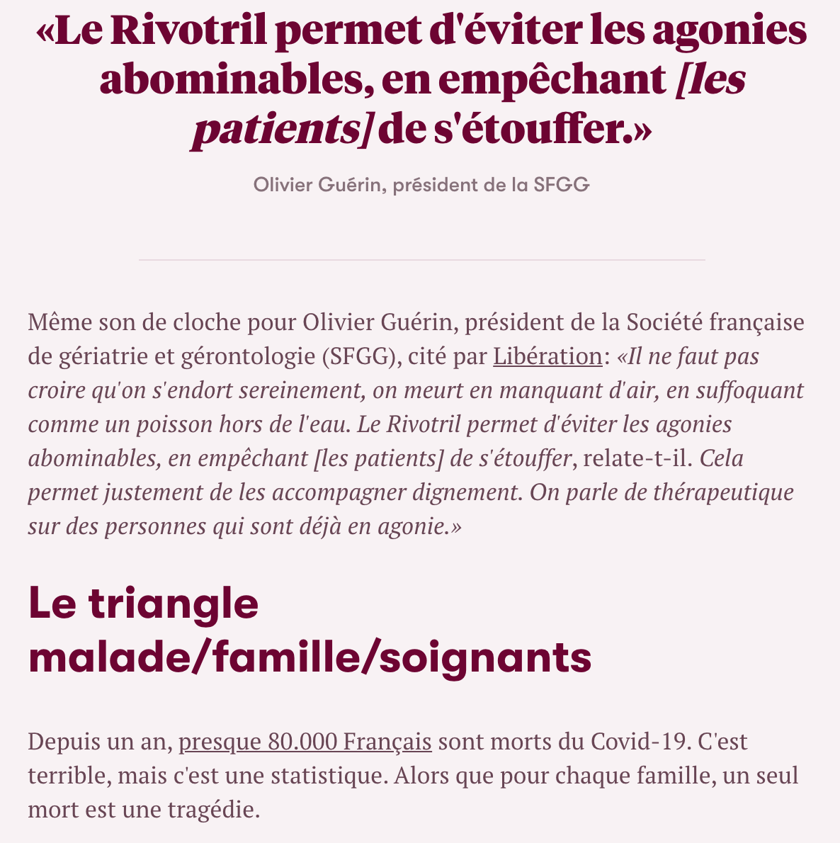 Rivotril france coronavirus