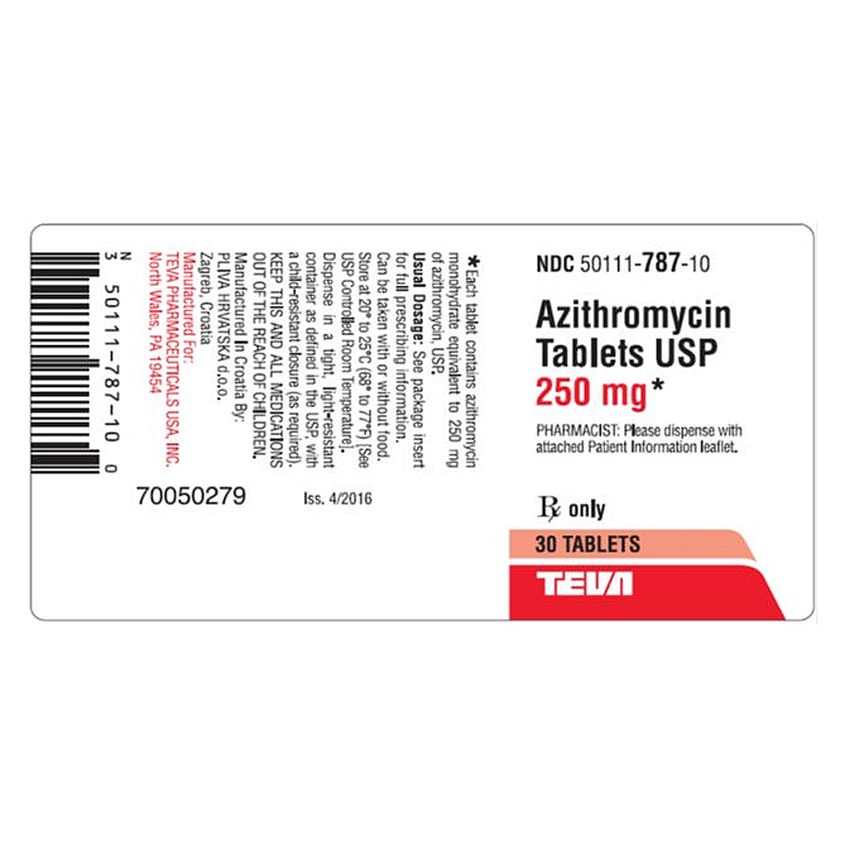 Zithromax 250mg Cpr 6