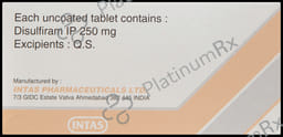 Disulfirame 250mg
