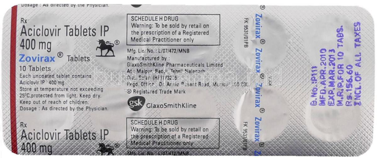 Zovirax 400mg