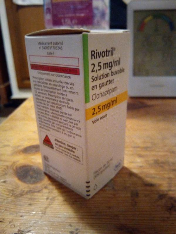 achat rivotril gouttes