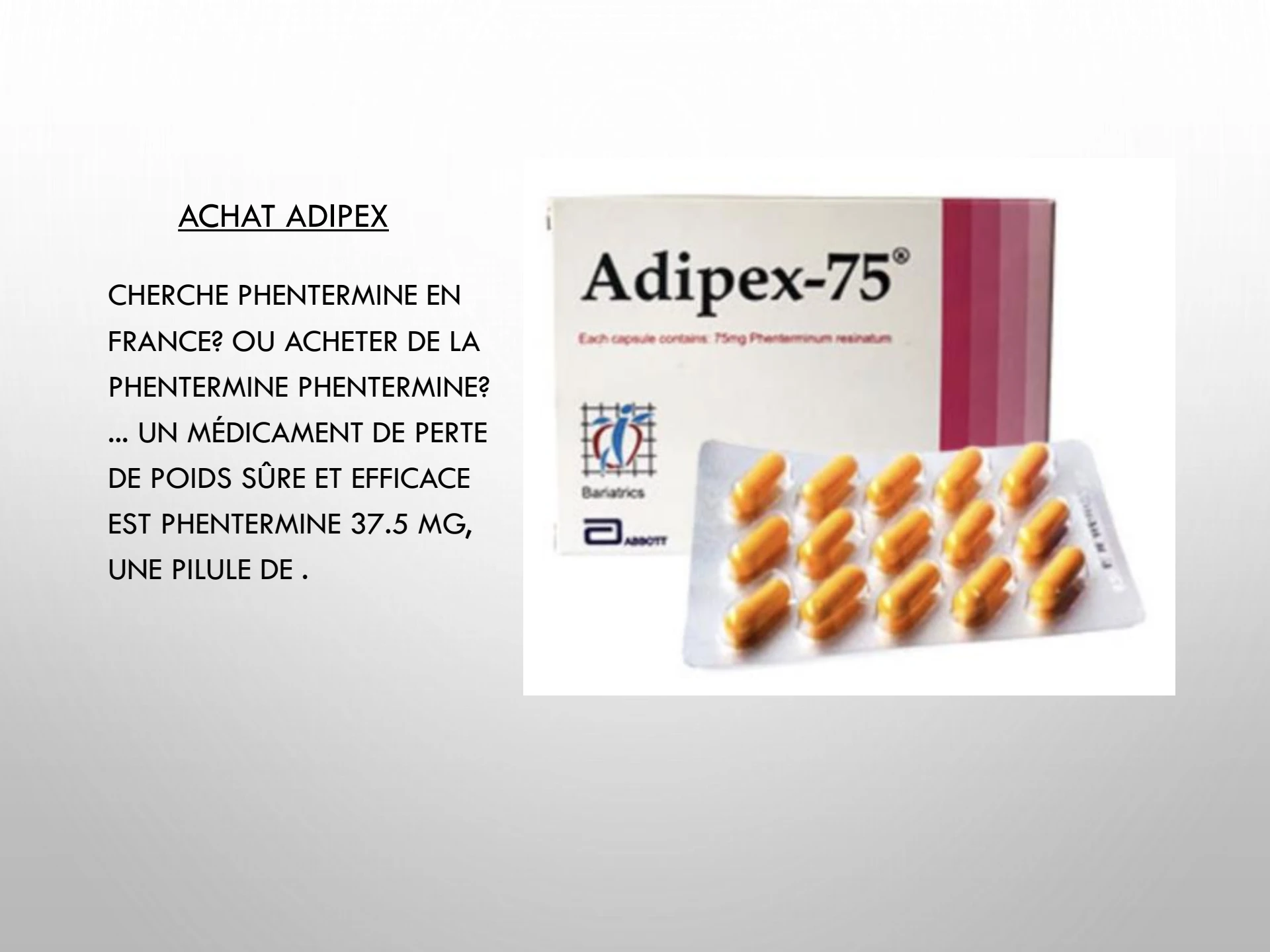 Adipex pilules