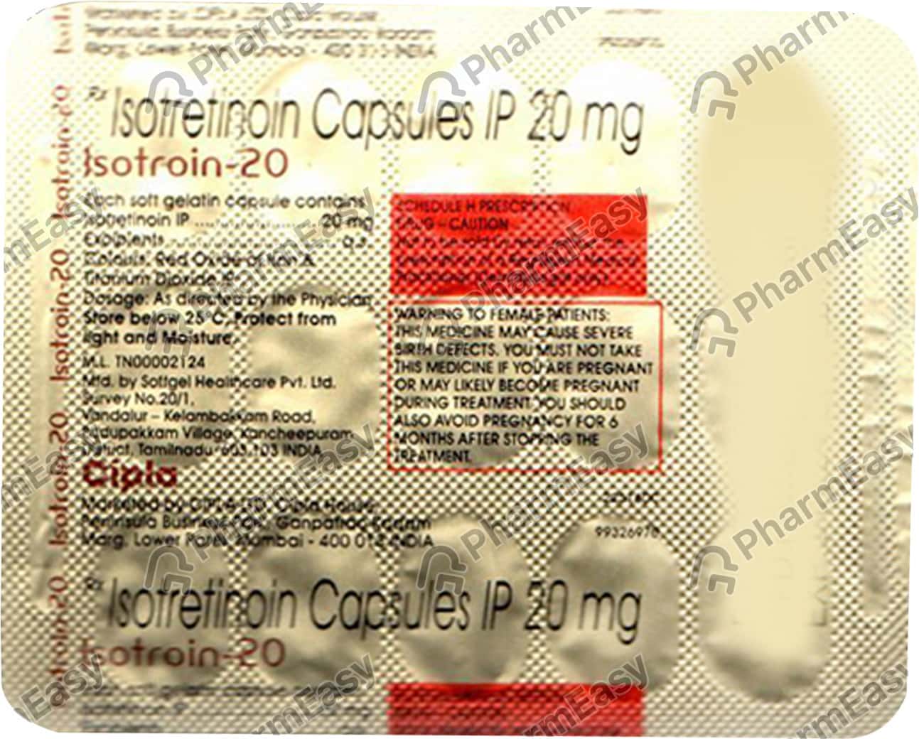 isotrétinoïne 20mg online