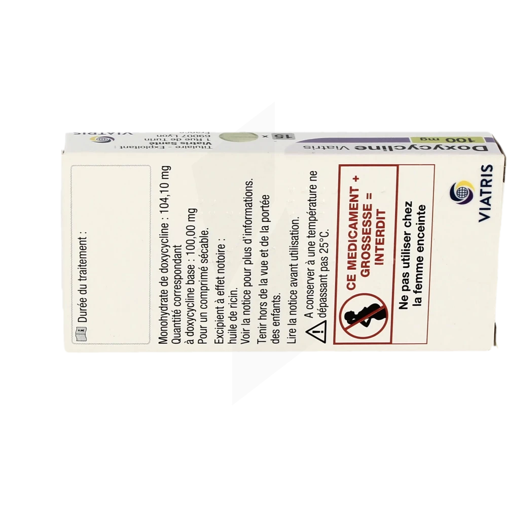 Le prix du doxycycline