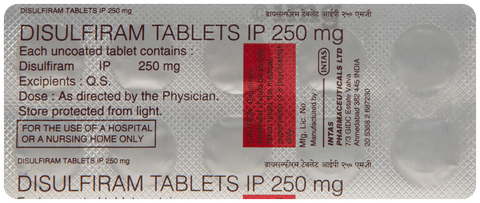 Disulfirame 250mg