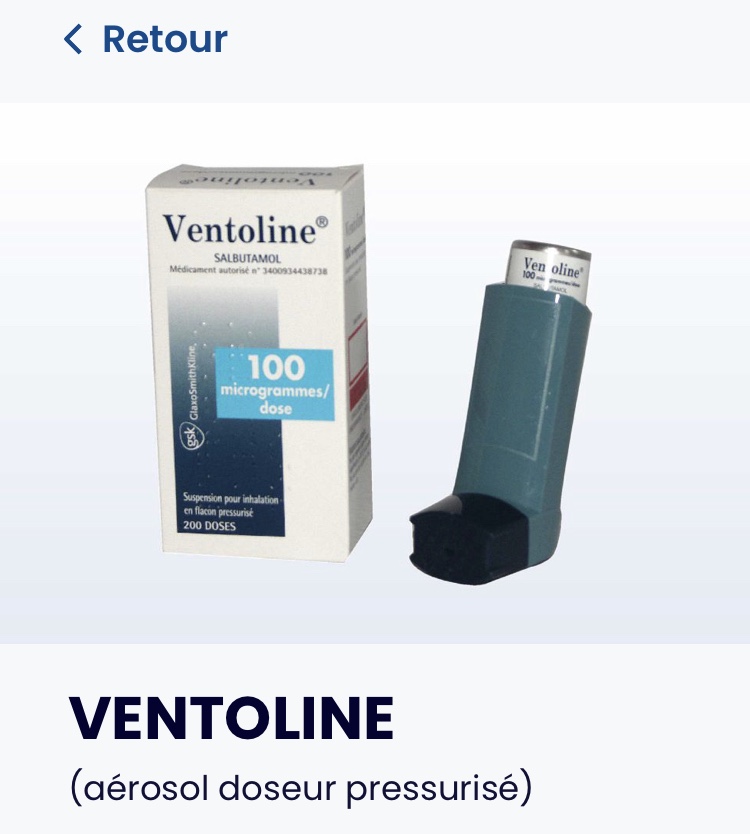 Coût ventolin