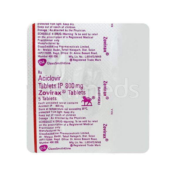 zovirax de 800 mg