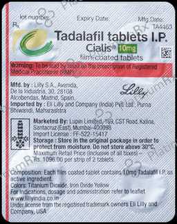 Cialis tadalafil 10mg prix