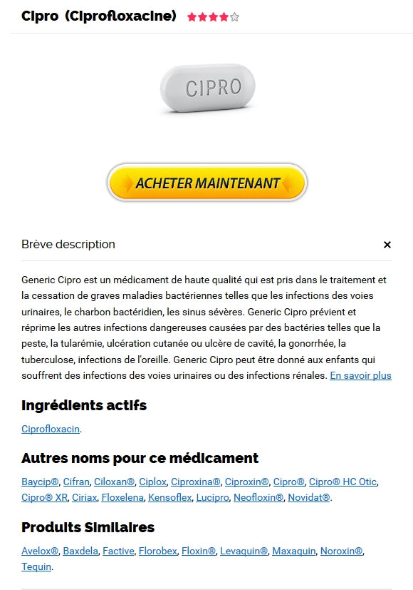 Ciplox Moins Cher