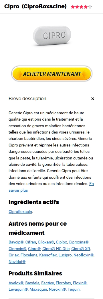 ciprofloxacin achat france