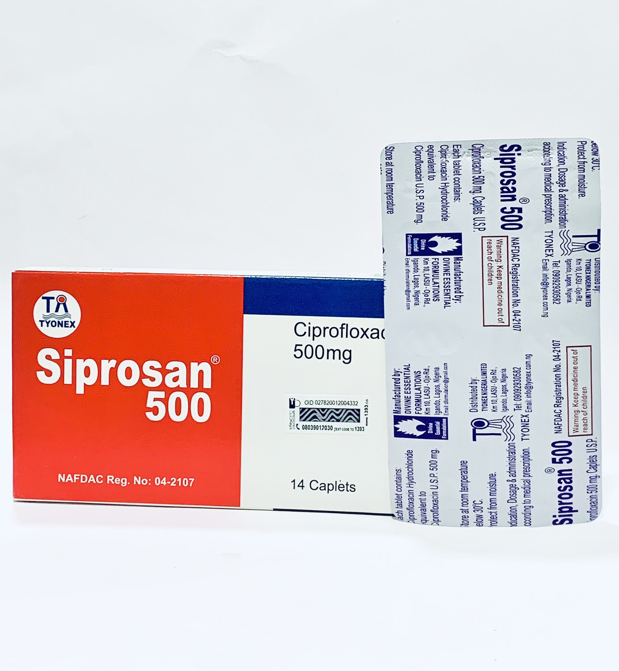Ciprofloxacin usp 500 mg