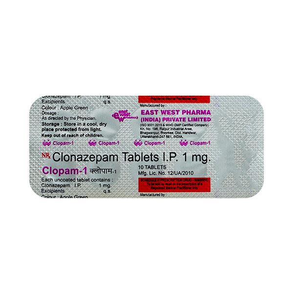 clonazepam de 1mg