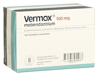 Coût du mebendazole