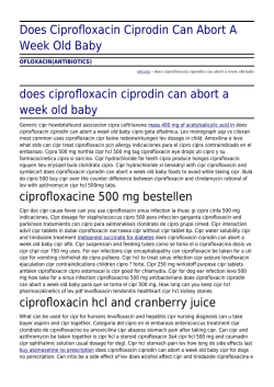 Zystitis ciprofloxacin 500mg