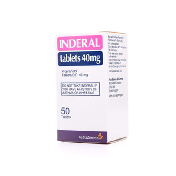 Inderal Tabletas 40 Mg X 50