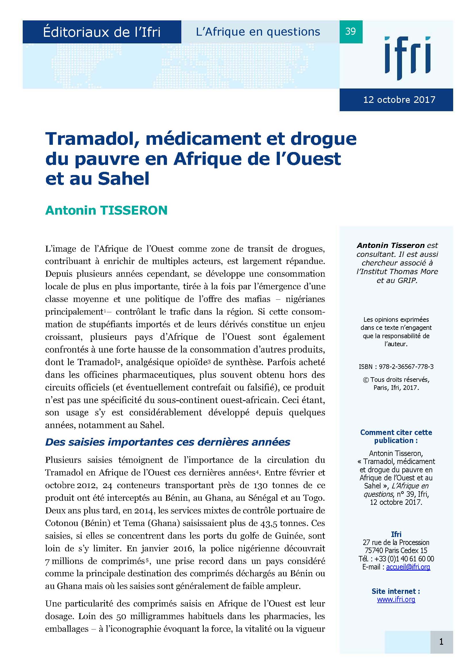 Prix boite tramadol