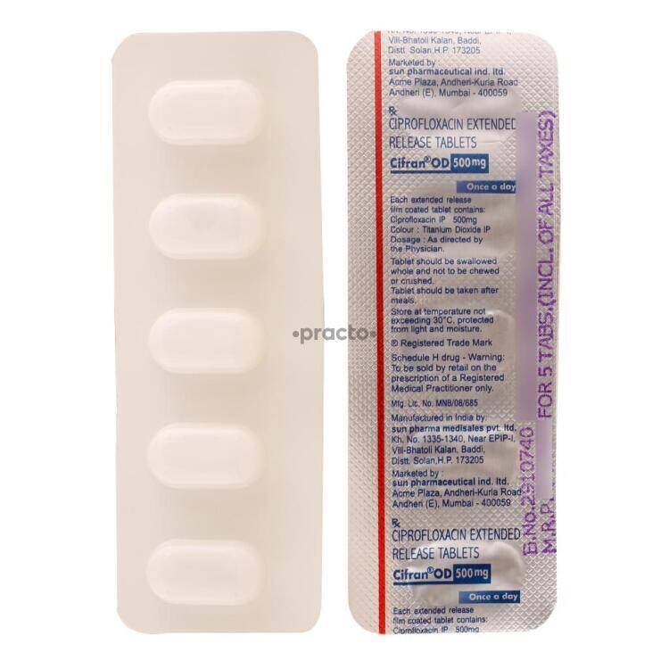 Zeniflox ciprofloxacin 500 mg