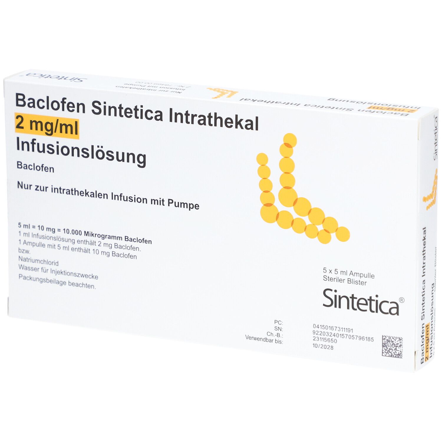 baclofène intrathécal prix