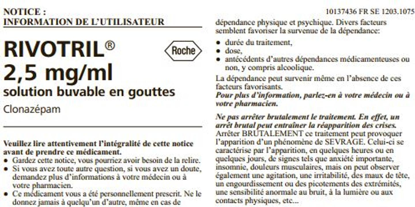 Klonopin France Acheter