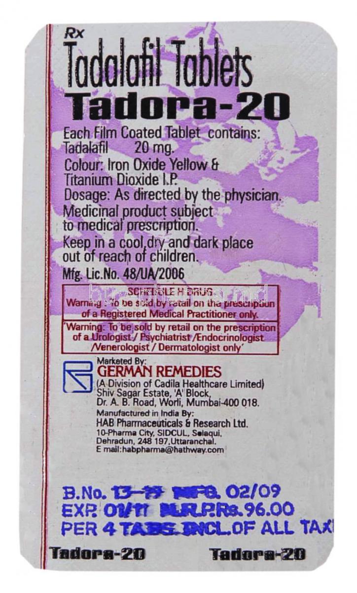 Tadora 2.5mg Online