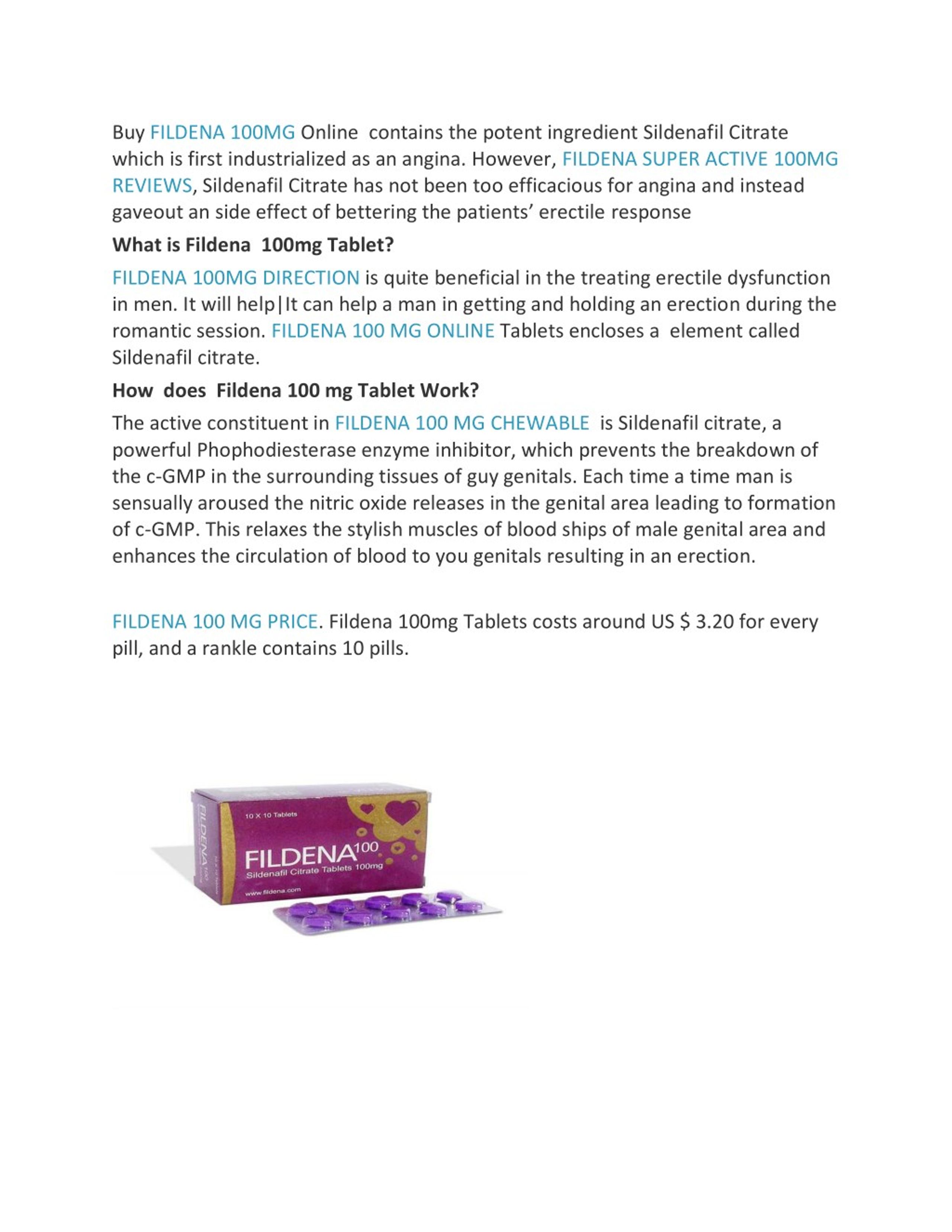 Fildena 100 mg online