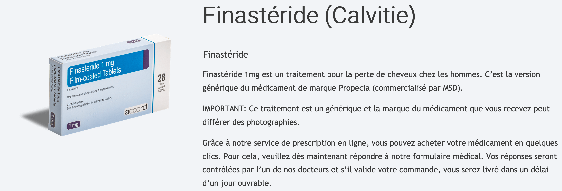 finastéride 1 mg achat