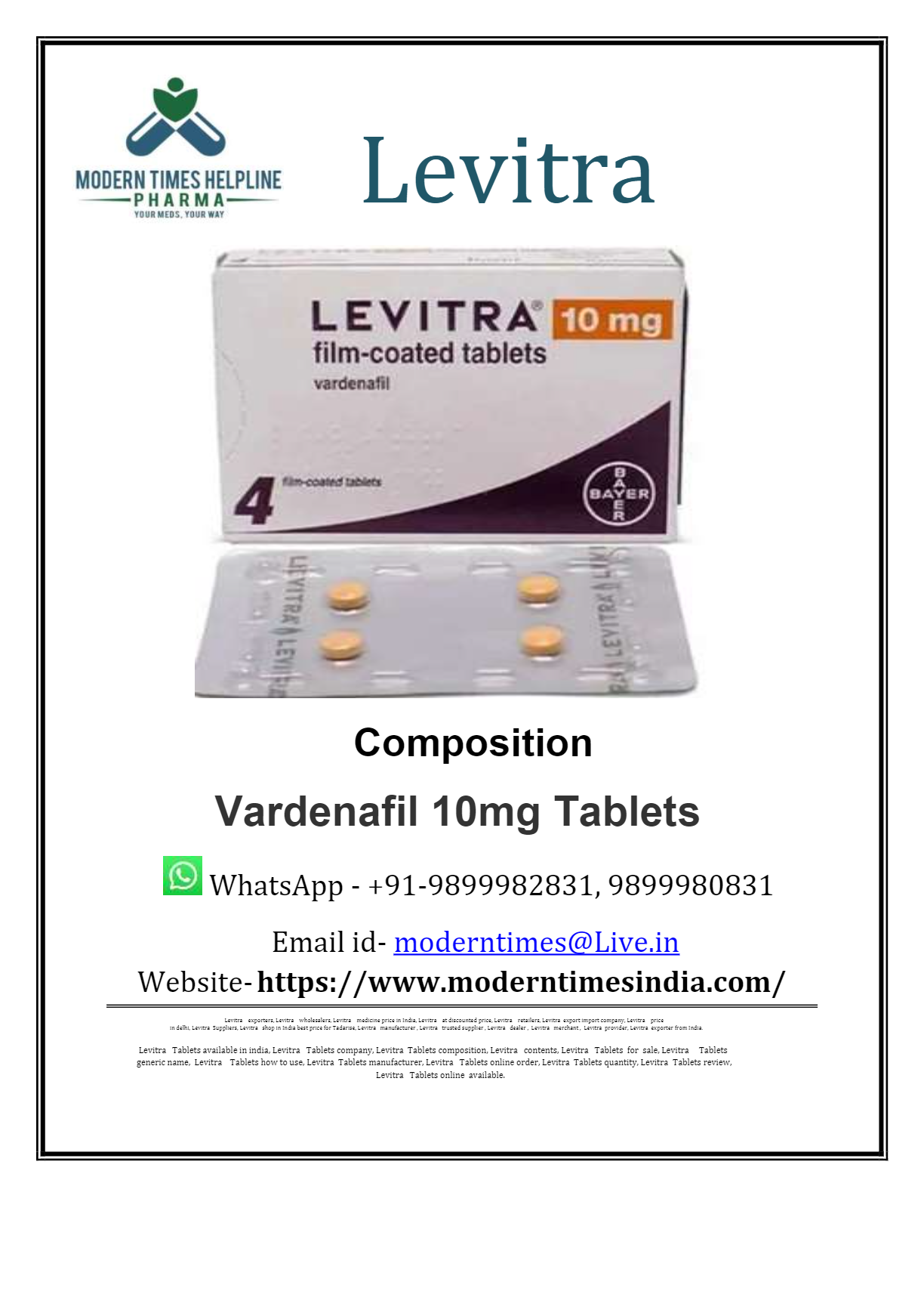 Levitra 10mg avis