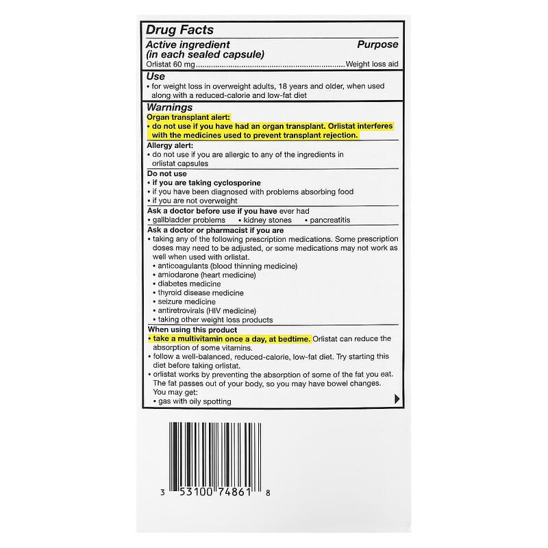 Orlistat acheter