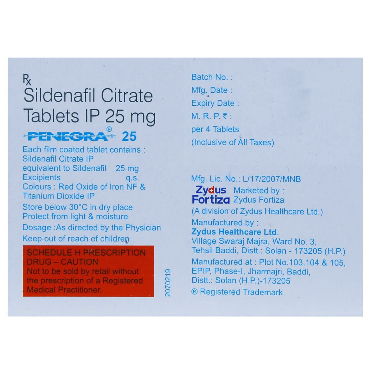 Penegra 25mg Online