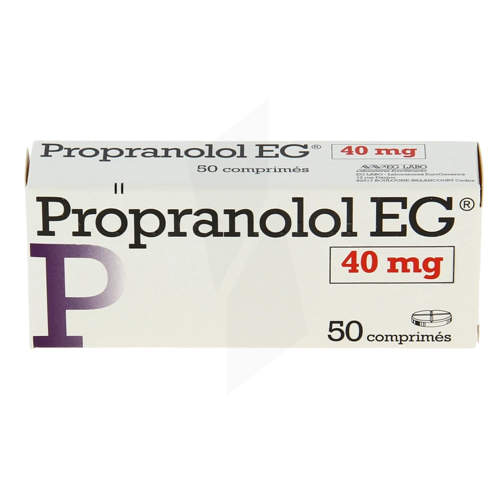 Propranolol 40 Mg Accord Cpr 50