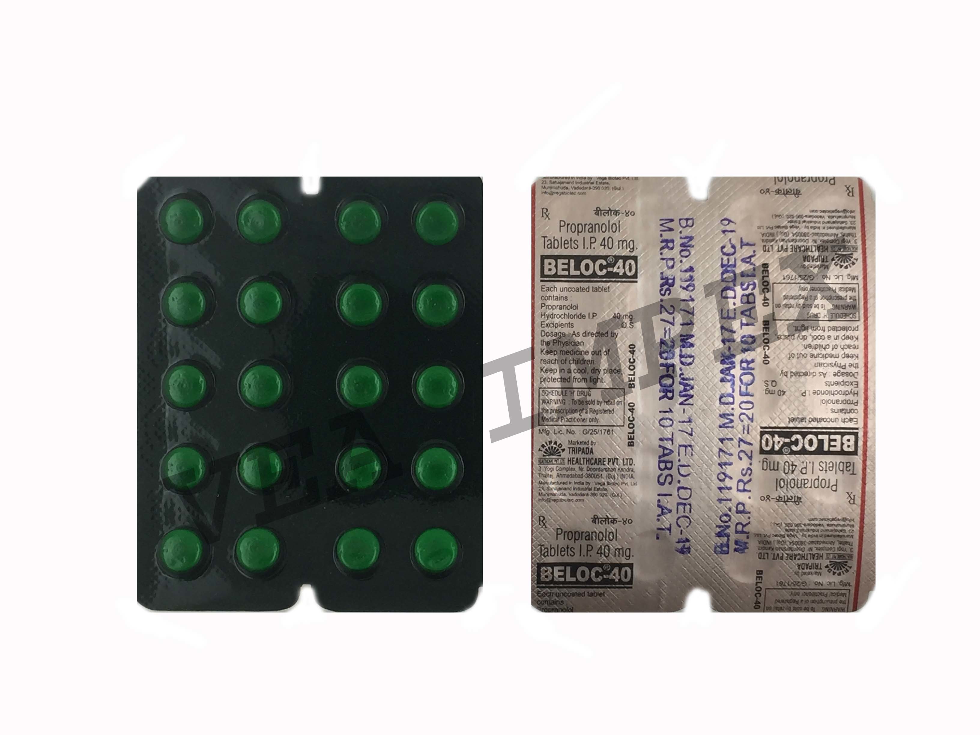 propranolol 40 mg lp