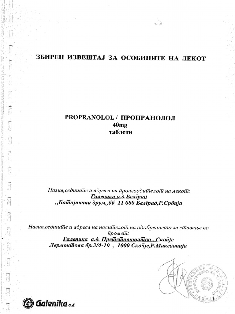 Propranolol En Ligne
