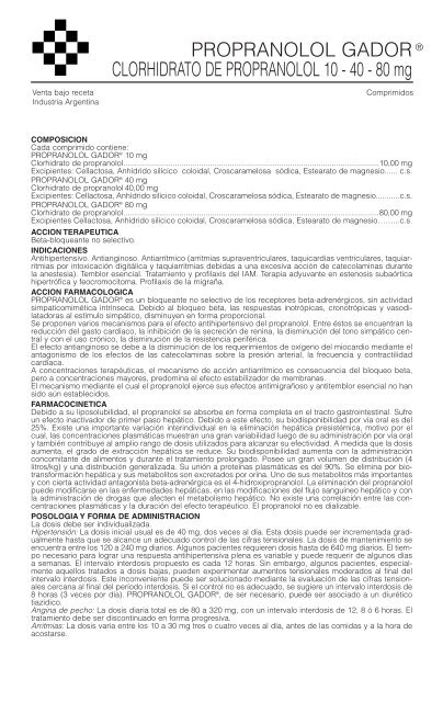 propranolol gador 80 mg