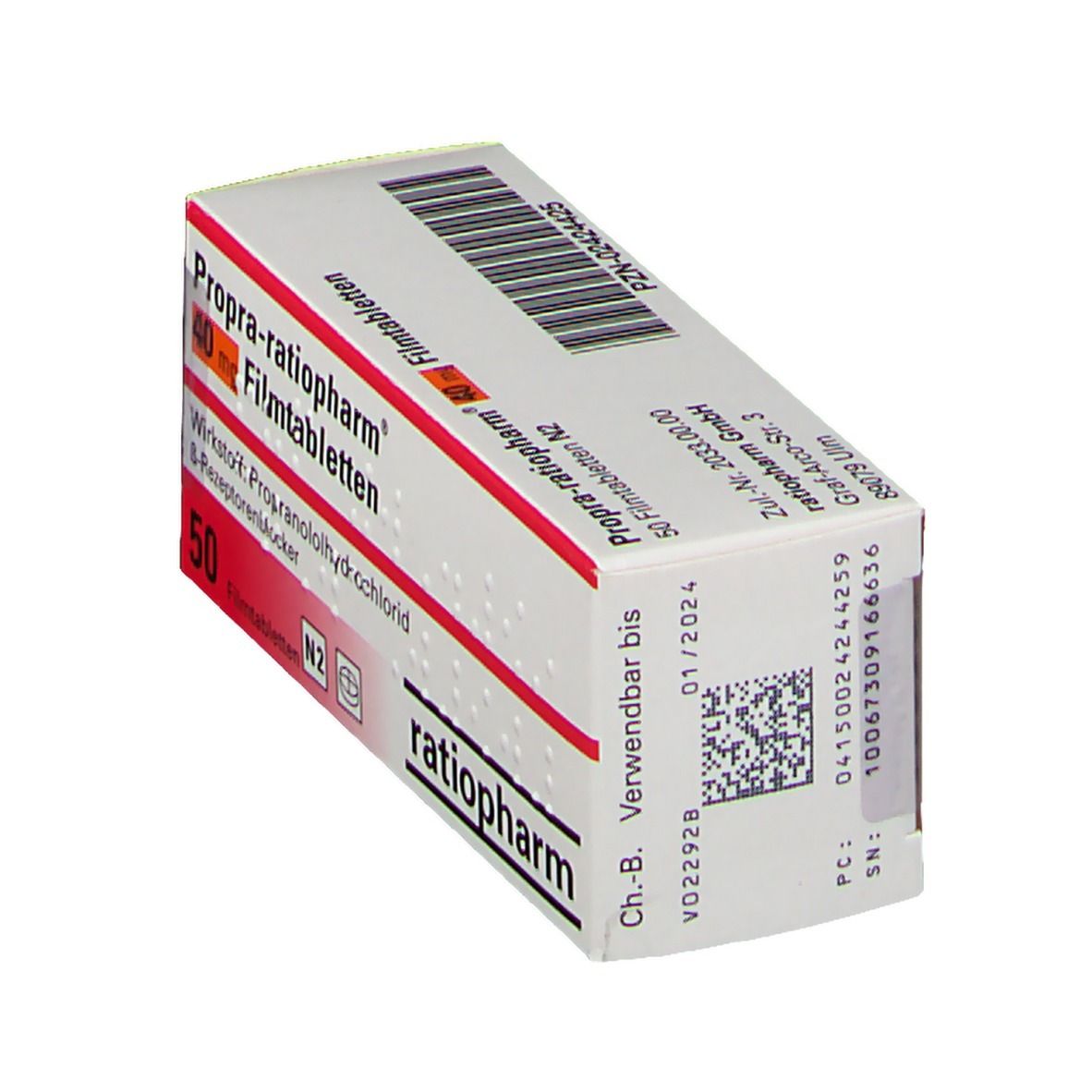 propranolol xr 40 mg
