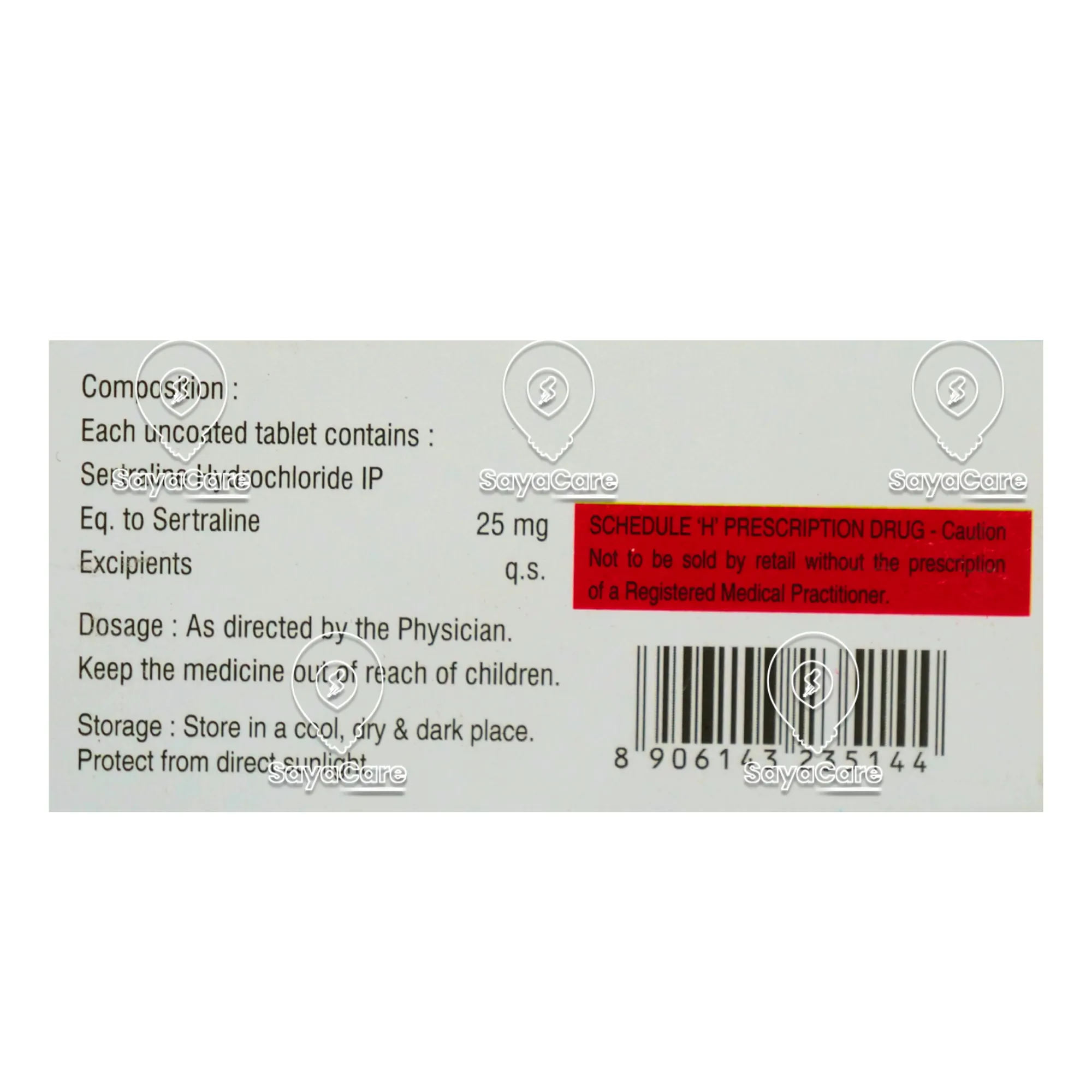 sertraline 25 mg capsule