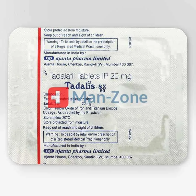 Tadalis sx 20 mg tadalafil