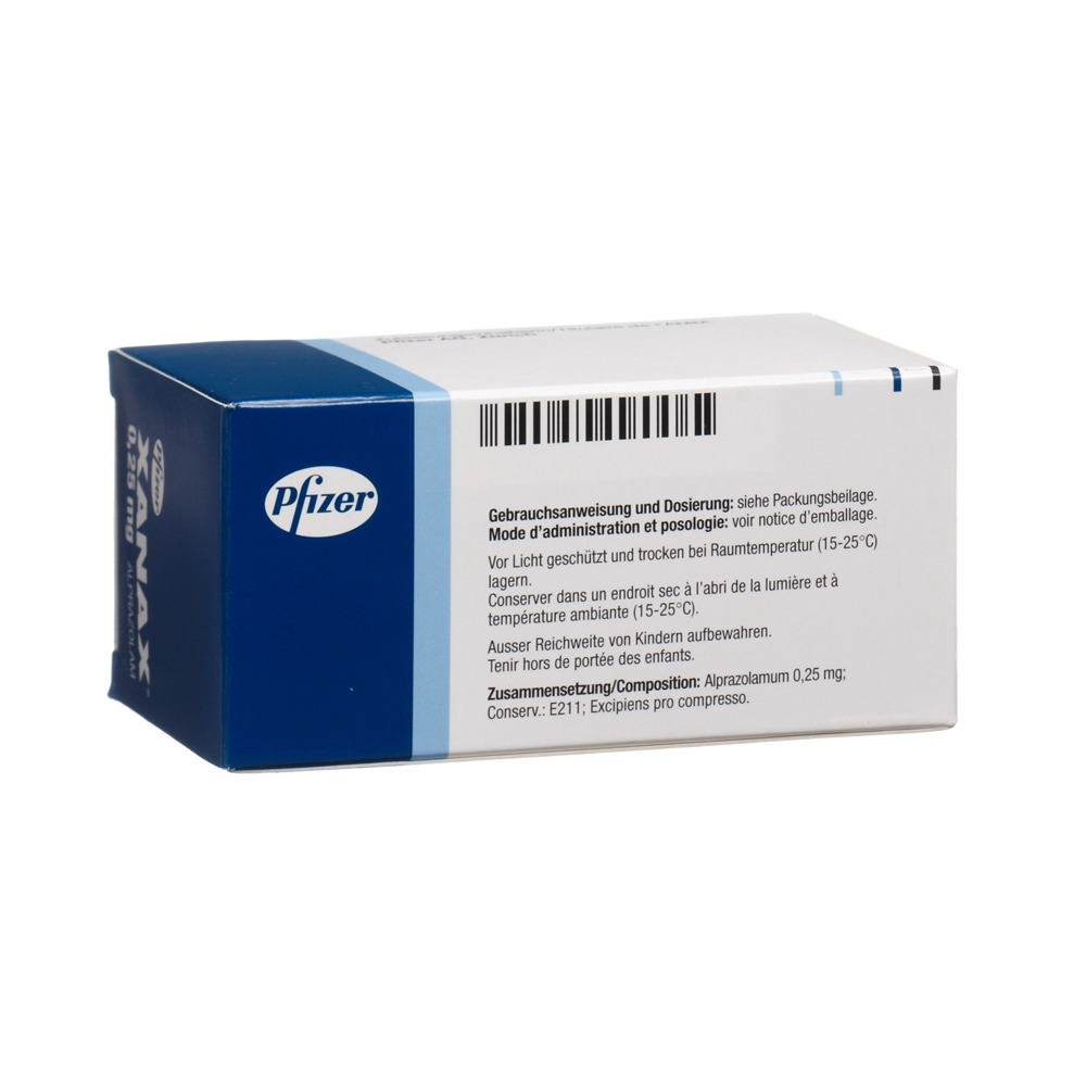 xanax 0.25 mg prix